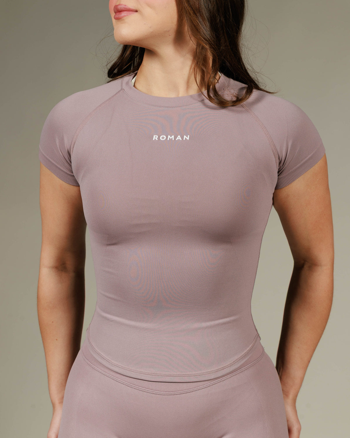 Stone Fitted Top Dusty Mauve 2