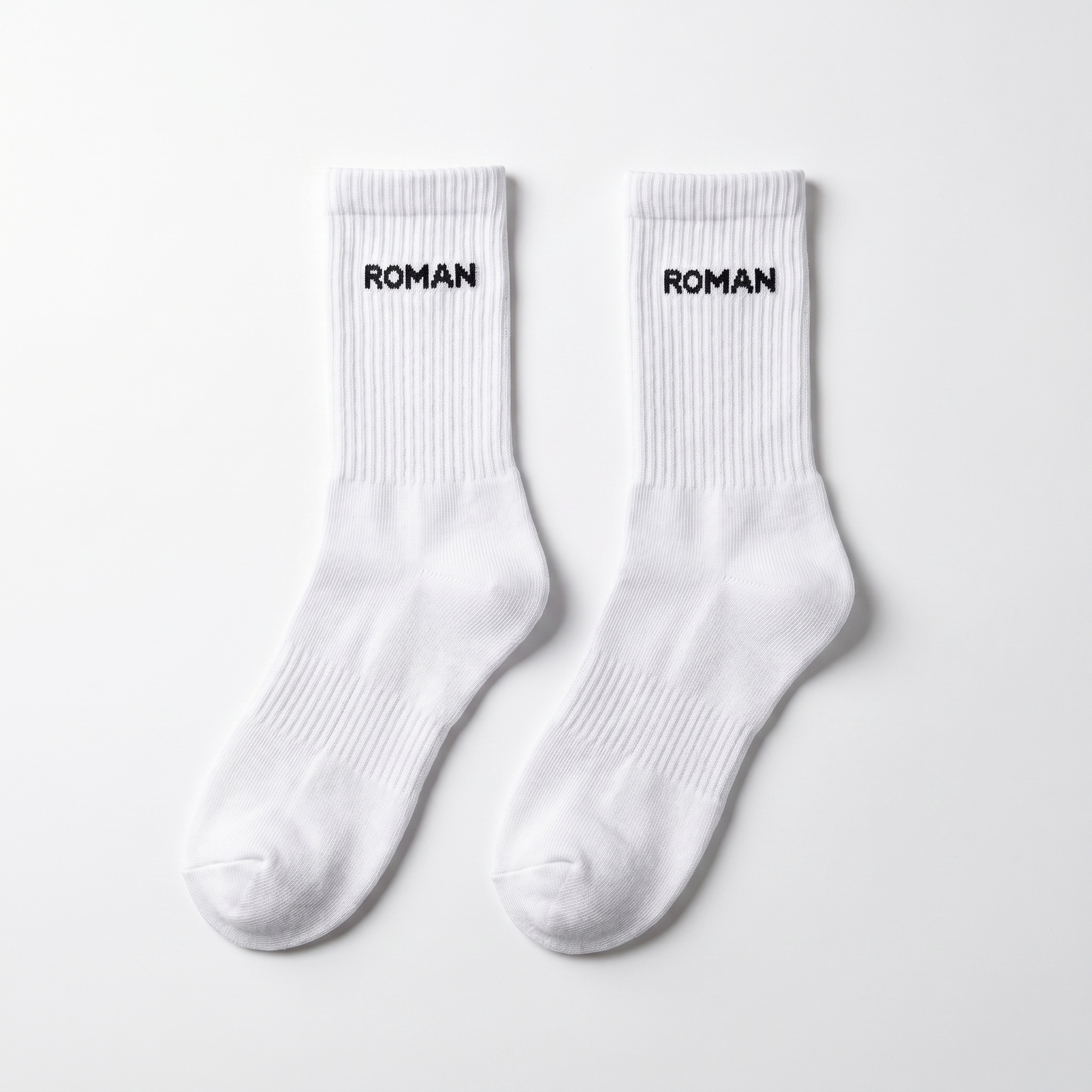 Roman Mid Crew Socks - flat lay