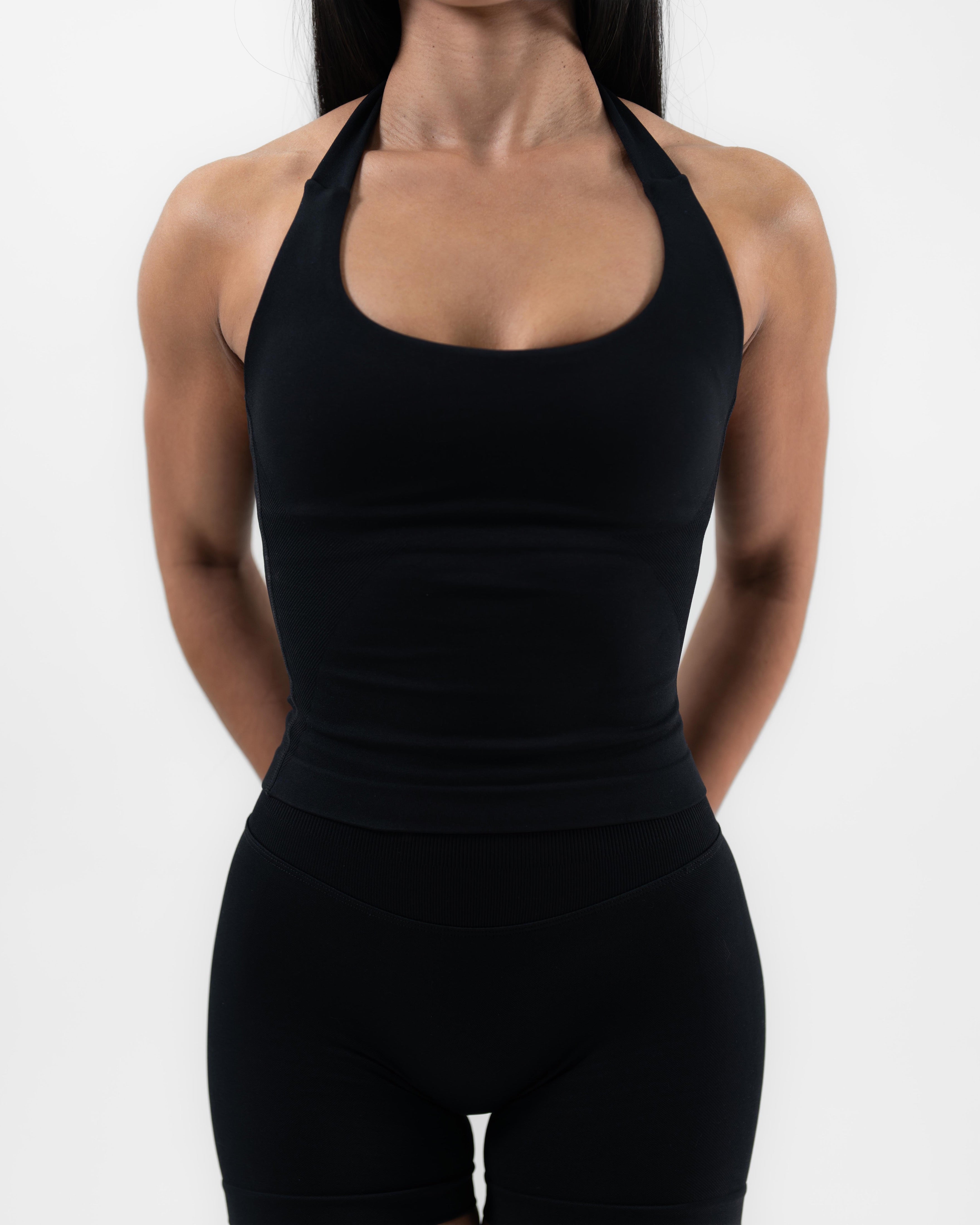 Stone Halter Top Black 2