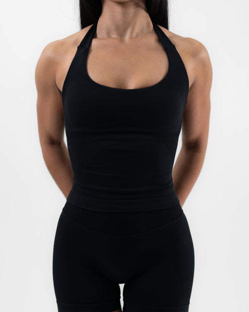 Stone Halter Top Black 2