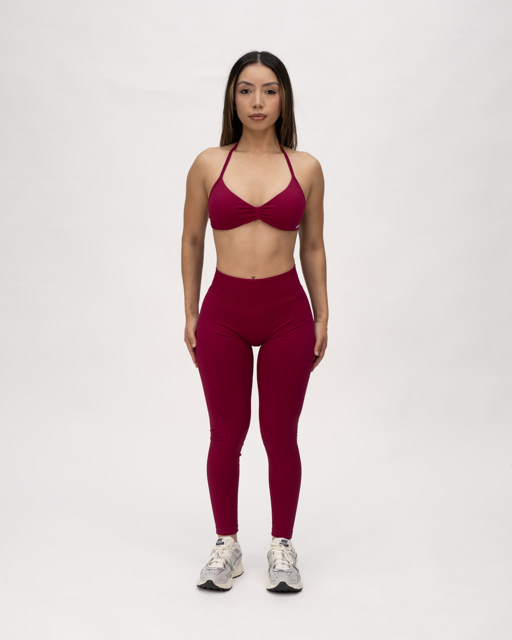 Stone Minimal Halter Bra Raspberry 1