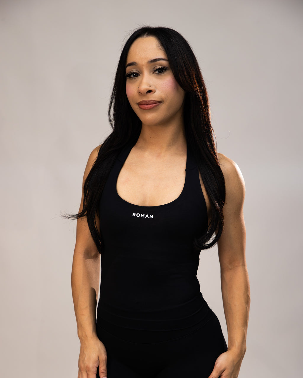 Stone Halter Top Black 1