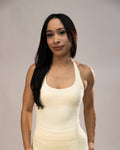 Stone Halter Top Butter Yellow 1