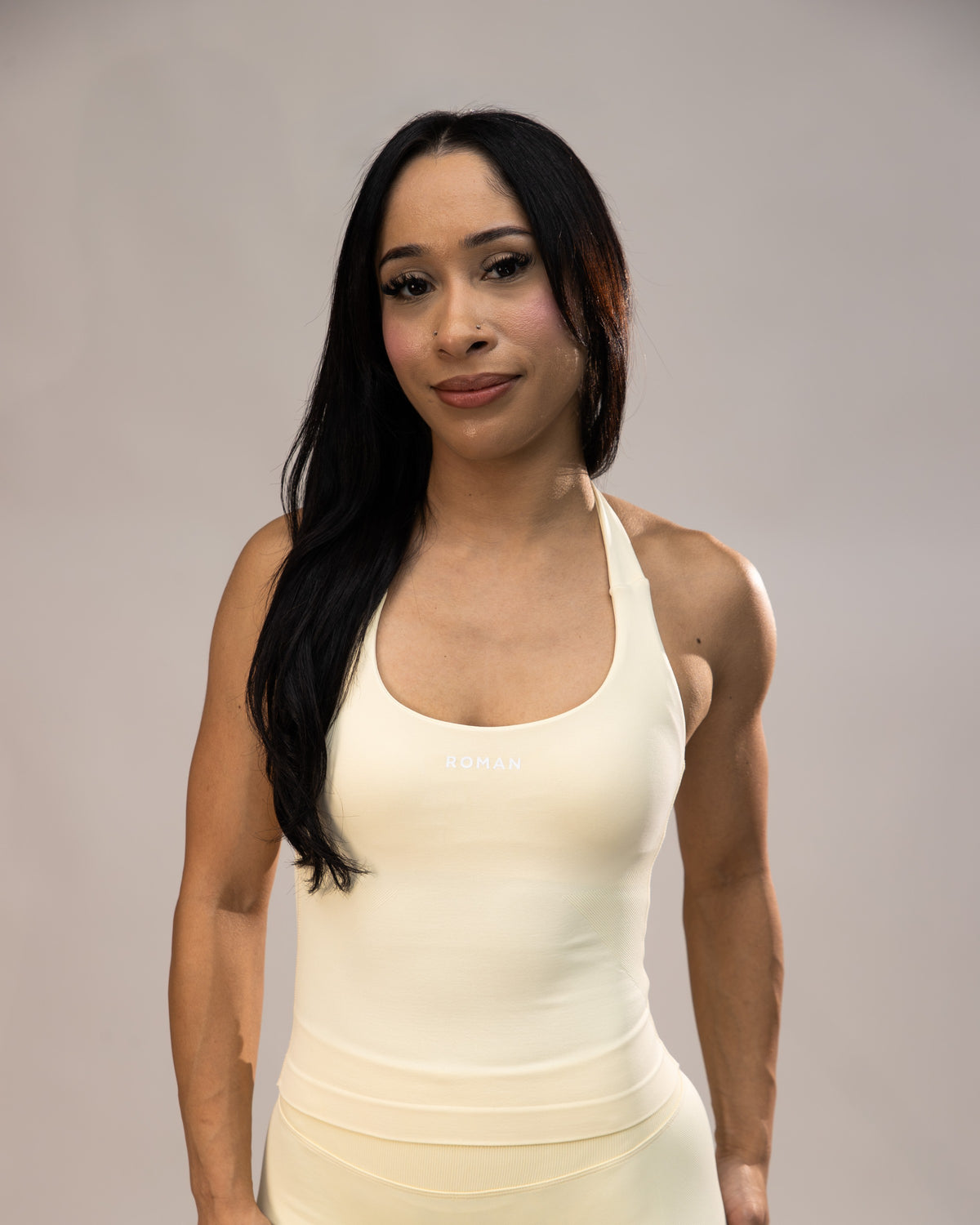 Stone Halter Top Butter Yellow 1