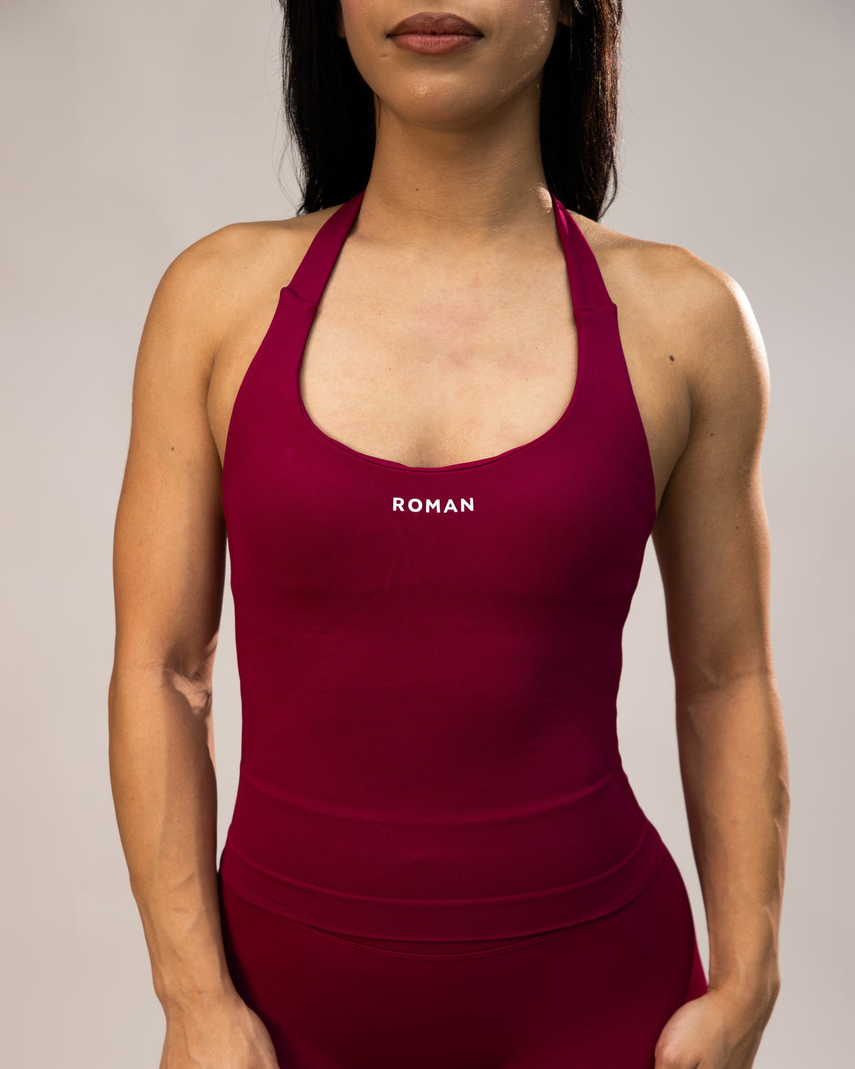 Stone Halter Top Raspberry 2