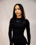 Stone Long Sleeve Top Black 1