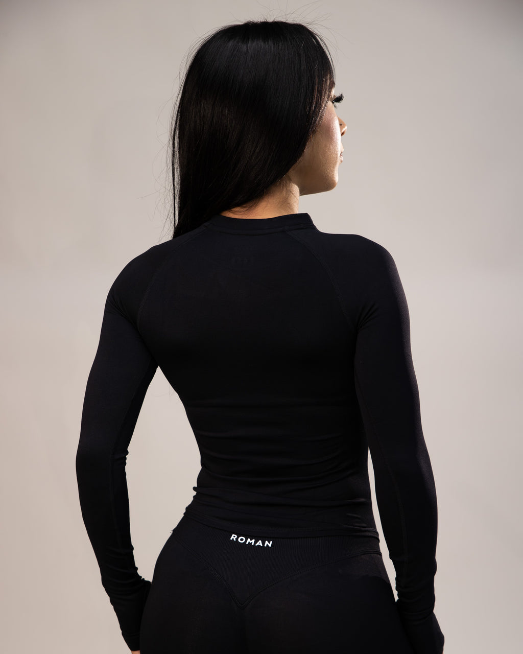 Stone Long Sleeve Top Black 3