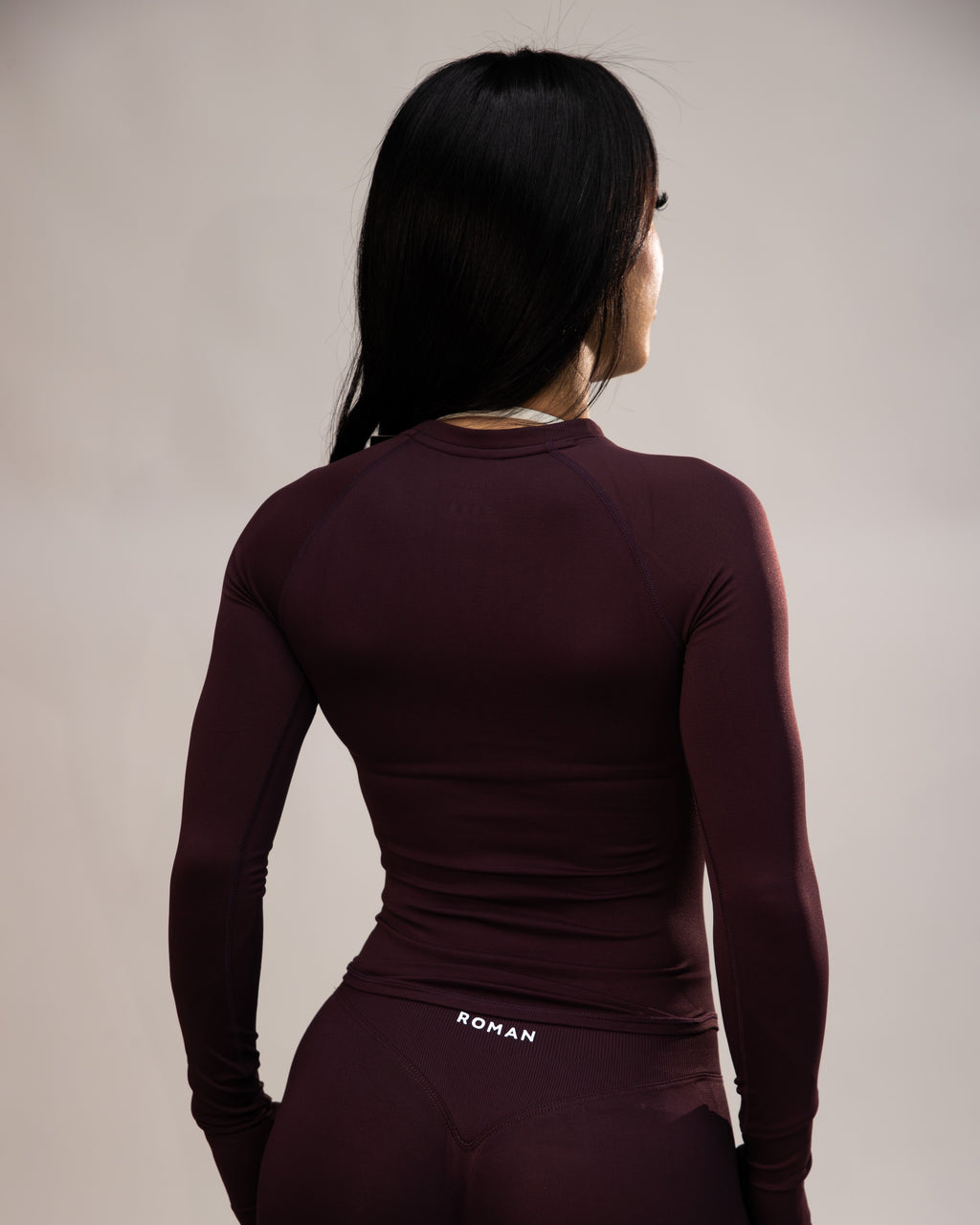 Stone Long Sleeve Top Plum 3