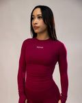 Stone Long Sleeve Top Raspberry 1