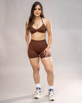 Stone Minimal Halter Bra Brown 1