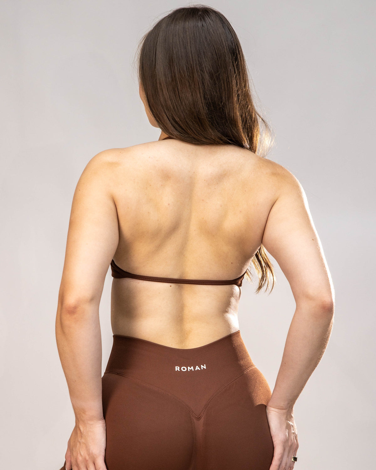Stone Minimal Halter Bra Brown 4