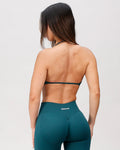 Stone Minimal Halter Bra Forest