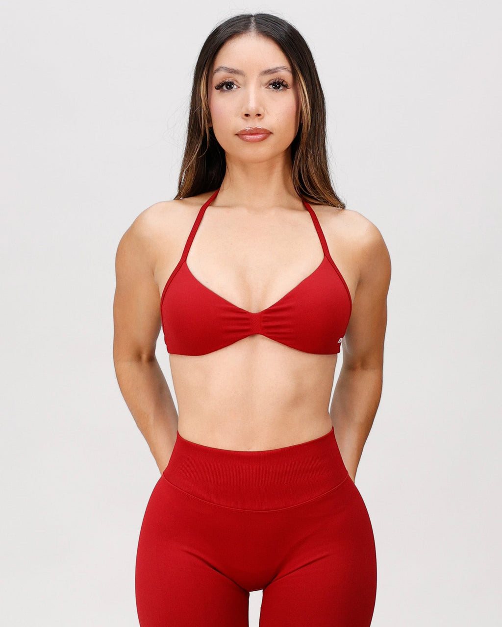 Stone Minimal Halter Bra Wine
