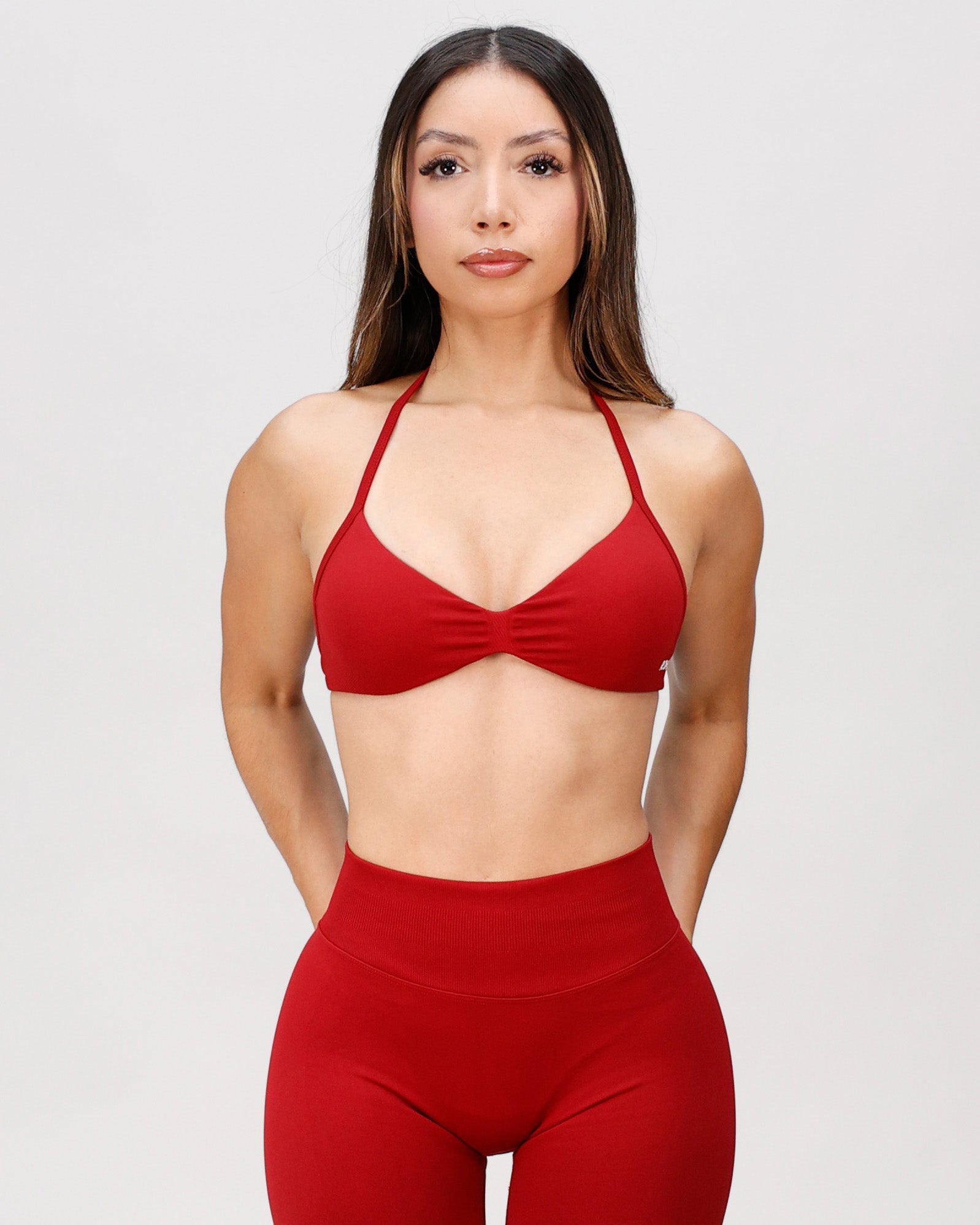 Stone Minimal Halter Bra Wine