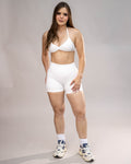 Stone Minimal Halter Bra White 1