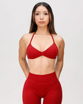 Stone Minimal Halter Bra Wine 1